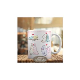 HEDIYELIK-2147744643 Daldaki Kuşlar Sevimli Kedi Köpek Kupa Bardak