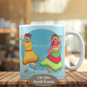 HEDIYELIK-2147970400 Dans Eden Hintli Kızlar Kupa Bardak