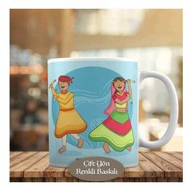 HEDIYELIK-2147970400 Dans Eden Hintli Kızlar Kupa Bardak