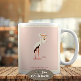 HEDIYELIK-23-2147495050 Bebek Getiren Leylek Kupa Bardak