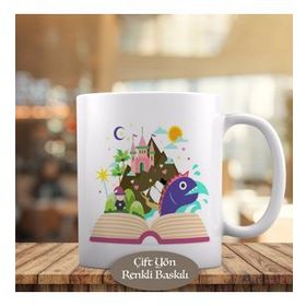 HEDIYELIK-23-2147507406 Kitaptan Fışkıran Dünya Kupa Bardak