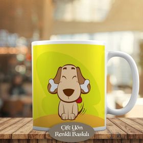HEDIYELIK-23-2147515747 Kemik Tutan Köpekcik Kupa Bardak