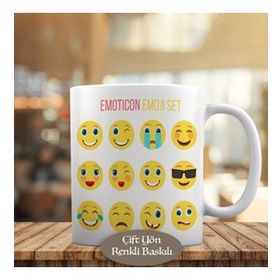 HEDIYELIK-23-2147571964 Değişik Surat Emojiler Kupa Bardak