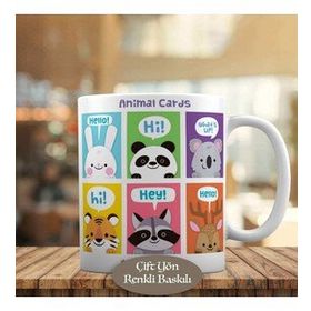 HEDIYELIK-23-2147655184 Hayvanların Mesajları Kupa Bardak