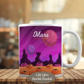 HEDIYELIK-23-2147956066 Mars Gezegeninde Yaşam Kupa Bardak