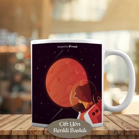 HEDIYELIK-23-2147960346 Marsa Bakan Astronot Kupa Bardak