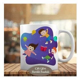 HEDIYELIK 23-2148090431 Bilgili Uçan Çocuklar Kupa Bardak