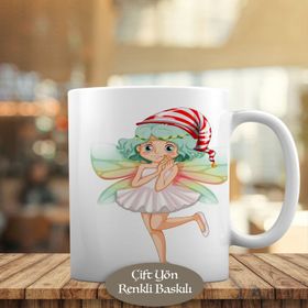 HEDIYELIK-25133 Kanatlı Peri Kızı Masal Kahramanı Kupa Bardak