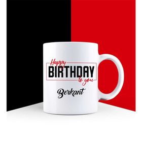 HEDIYELIK-2538 Happy Birthday Too You Baskılı Kupa Bardak