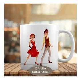 HEDIYELIK-33099-471 Cazz Dansı Yapan Çift Kupa Bardak