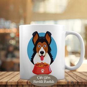 HEDIYELIK-3446-320 Mamalı Köpek Portresi Kupa Bardak