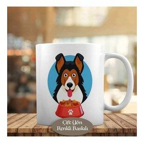 HEDIYELIK-3446-320 Mamalı Köpek Portresi Kupa Bardak