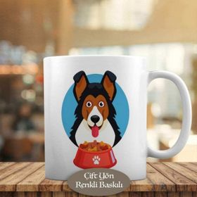 HEDIYELIK-3446-320 Mamalı Köpek Portresi Kupa Bardak