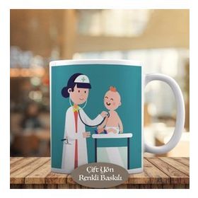 HEDIYELIK-3446-535 Hastaya Bakan Doktor Kupa Bardak