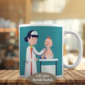 HEDIYELIK-3446-535 Hastaya Bakan Doktor Kupa Bardak