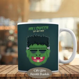 HEDIYELIK-432 Halloween Cadılar Bayramı Yeşil Adam Kupa Bardak