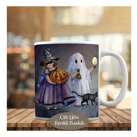 HEDIYELIK-457 Cadılar Bayramı Halloween Bal Kabağı Kupa Bardak