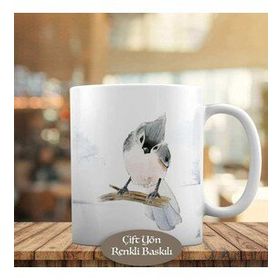 HEDIYELIK-53876-56347 Daldaki Küçük Kuş Kupa Bardak