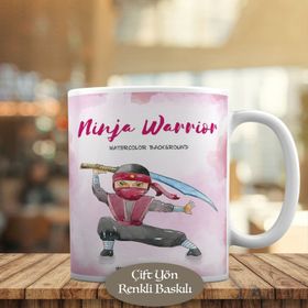 HEDIYELIK-5863 Kahraman Savaşçı Ninja Genç Baskılı Kupa Bardak