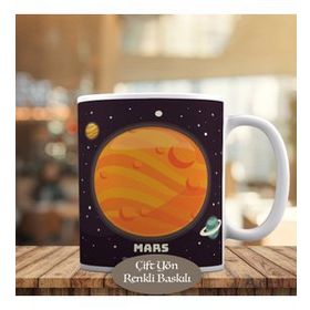 HEDIYELIK-59742 Gök Bilimleri Galakisileri Mars Kupa Bardak
