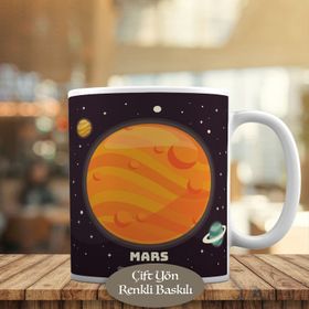 HEDIYELIK-59742 Gök Bilimleri Galakisileri Mars Kupa Bardak