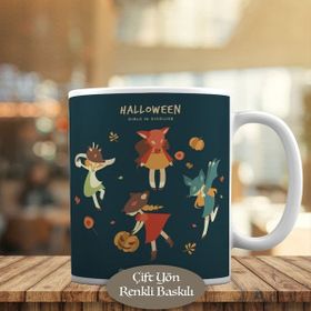 HEDIYELIK-6549 Halloween Cadılar Bayramı Konsepti Kupa Bardak