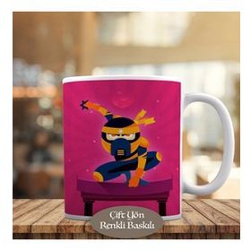 HEDIYELIK-905 Kahraman Savaşçı Ninja Çocuk Kupa Bardak