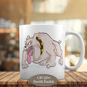 HEDIYELIK-91-6487 Kızgın American Bully Köpek Kupa Bardak