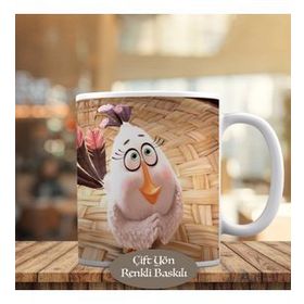 HEDIYELIK-M12 Angry Brids Sevimli Yavru Kuş Kupa Bardak