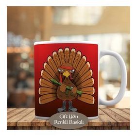 HEDIYELIK-TURKEY-CHARACTER Asi Hayvan Hindi Karakter Kupa Bardak