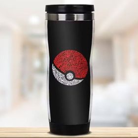 Hediyemen 400 ml Beyaz Pokemon İkonlu Termos