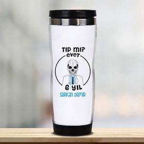 Hediyemen 400 ml Beyaz Tıp Öğrencisine Hediye Termos