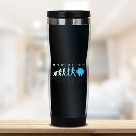 Hediyemen Android Evrimi 400 ml Beyaz Termos Bardak