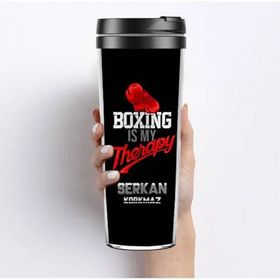 Hediyemen Boxing Is My Therapy 400 ml Beyaz Termos