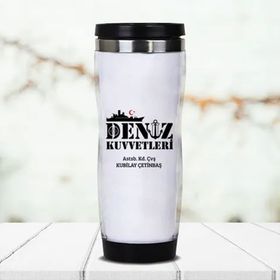 Hediyemen Deniz Kuvvetlerine Özel 400 ml Beyaz Termos