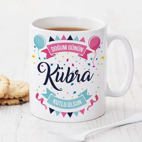 Hediyemen Doğum Günü Temalı Kupa Bardak