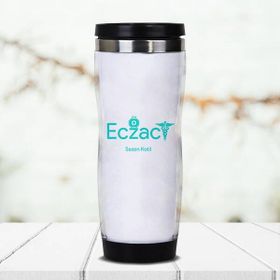 Hediyemen Eczacıya Hediye İsme Özel 0,4 lt Beyaz Termos Bardak