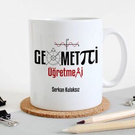 Hediyemen Geometri Öğretmenine Hediye Kupa Bardak