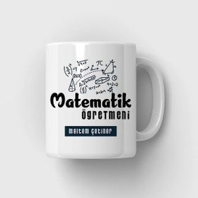 Hediyemen Matematik Öğretmeni Tasarımlı Kupa Bardak