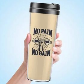 Hediyemen No Pain No Gain 0,4 lt Beyaz Termos Bardak