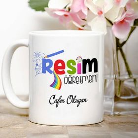 Hediyemen Resim Öğretmenine Hediye Kupa Bardak