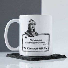Hediyemen Sultan Alparslan Esprili Gümüş Kupa Bardak