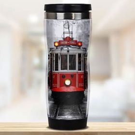 Hediyemen Taksim Tramvay Temalı 0,4 lt Beyaz Termos