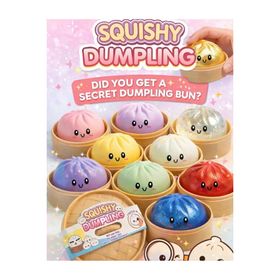 HEDİYEVİM Squishy Dumpling Gizemli Renkli Squishy Çin Mantısı