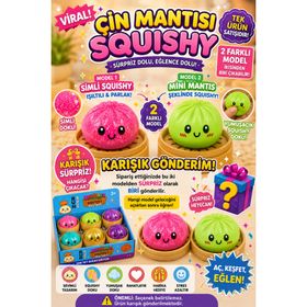 HEDİYEVİM Squishy Dumpling Sürpriz Model Simli veya Simli Çin Mantısı