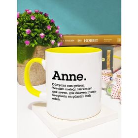 Hedizu Anneye Hediye Anne Sarı Kupa