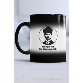 Hedizu Atatürk Silüeti Kupa Bardak