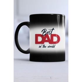 Hedizu Best Dad in the World Babaya Hediye Siyah Kupa