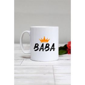 Hedizu Beyaz Baba Babalar Günü Hediyesi Kupa Bardak