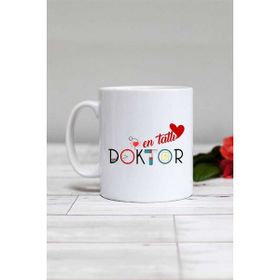 Hedizu Beyaz En Tatlı Doktor Kupa Bardak